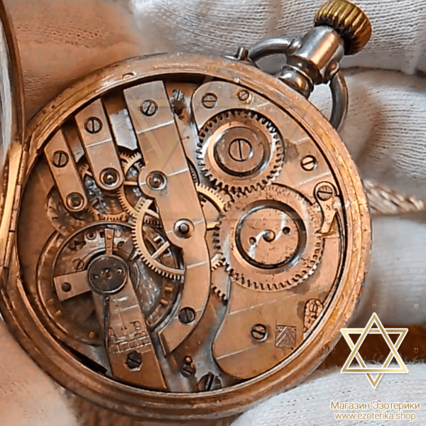Часы карманные трёхкрышечные дореволюционные Moser, 19 век из чистого серебра 875 пробы